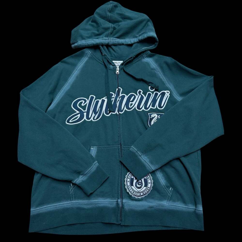 BoxLunch Harry Potter Slytherin Full Zip Hoodie Size S